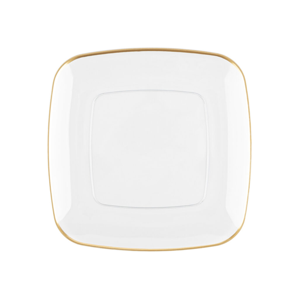 Organic Square Clear/Gold Rim - Image 4