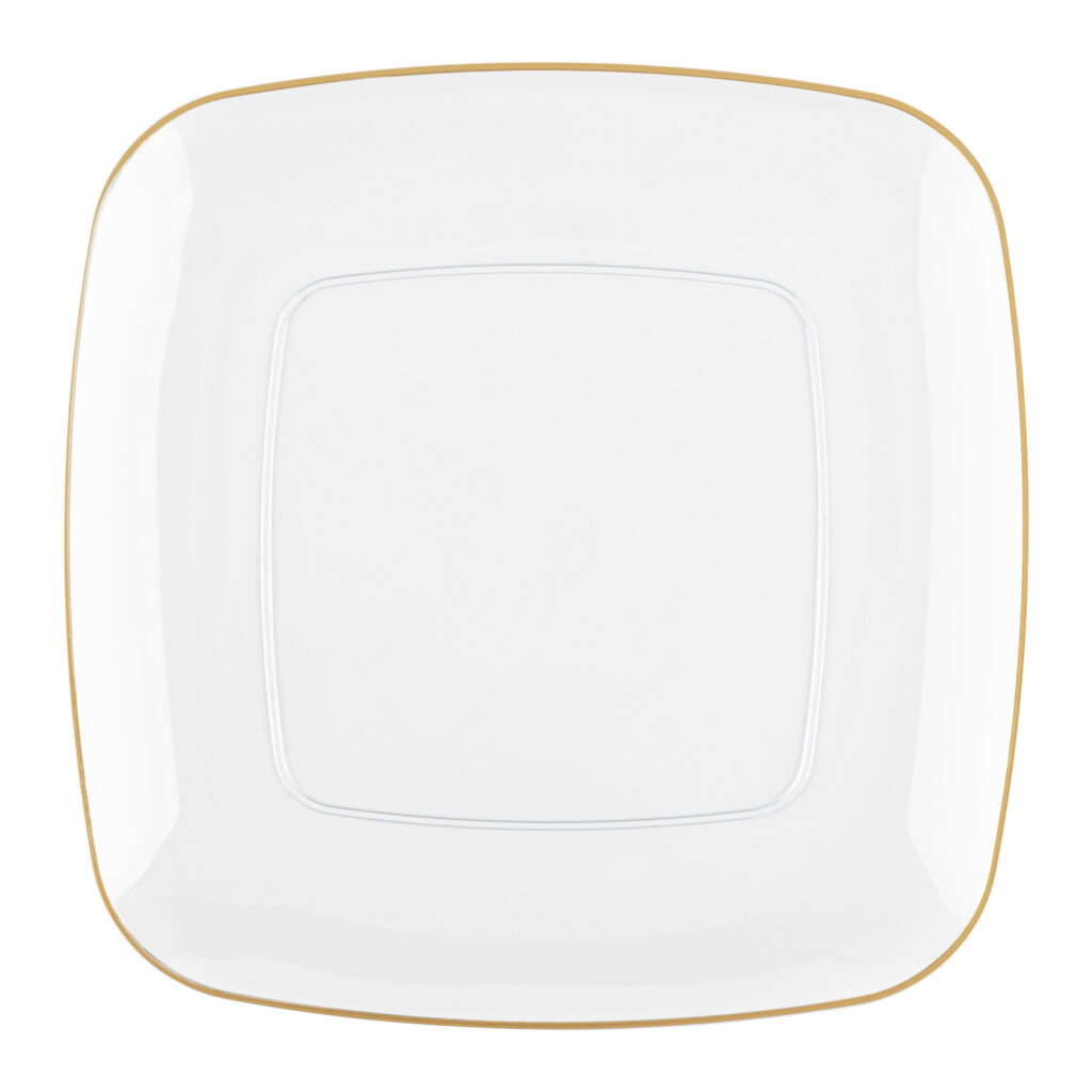 Organic Square Clear/Gold Rim - Image 5