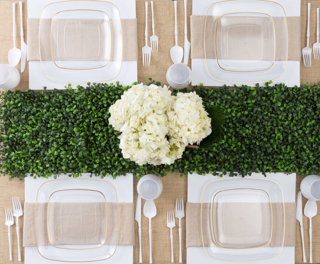 Organic Square Clear/Gold Rim - Image 3