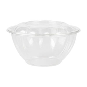 PET Salad Bowls With Lids 32oz