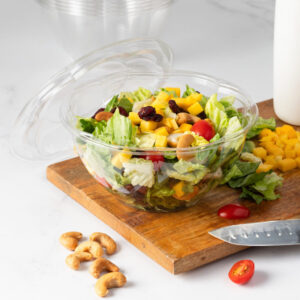 Alternative view of PET Salad Bowls With Lids 32oz