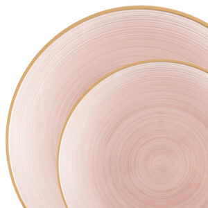 Crystal Design Rose Transparent with Gold Rim