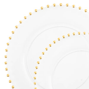 Beaded Collection Clear/Gold