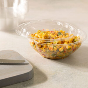 Alternative view of PET Salad Bowls With Lids 24oz