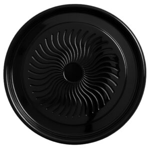 18" Round Catering Tray Black