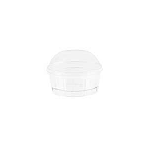 Striped Round Dish with Dome Lid 4oz
