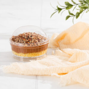 Alternative view of Striped Round Dish with Dome Lid 4oz