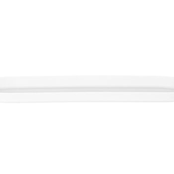 Long Oval Tray 15.75" White