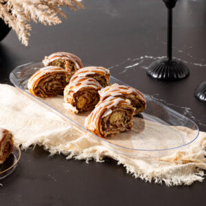 Alternative view of Long Oval Tray 15.75" Clear