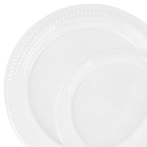 Cuisine Plastic Plates Clear