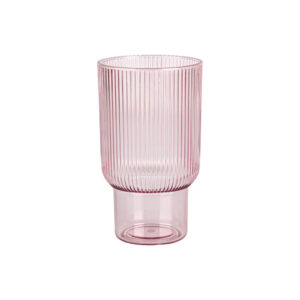 Ribbed Tumblers 12 oz Pink