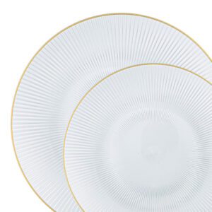 Glass Clear/Gold Rim