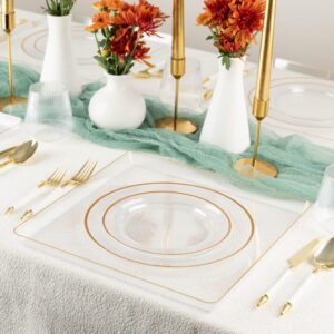 Alternative view of Rippled Clear/Gold Rim