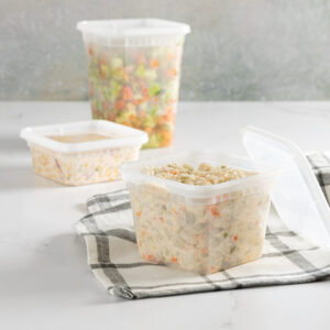 Alternative view of 16oz Square Deli Containers (24 Count)