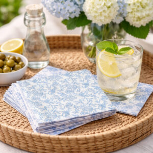 Alternative view of Toile Print Cocktail Napkins (40 count)