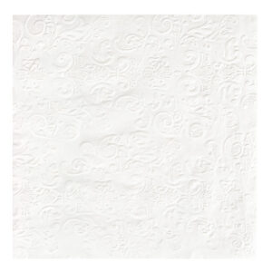 White Embossed Dinner Napkins (20 count)