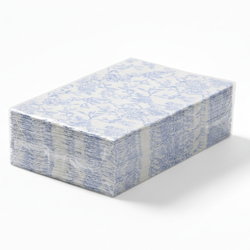 Toile Print Guest Towel Napkins (20 count) - Image 4