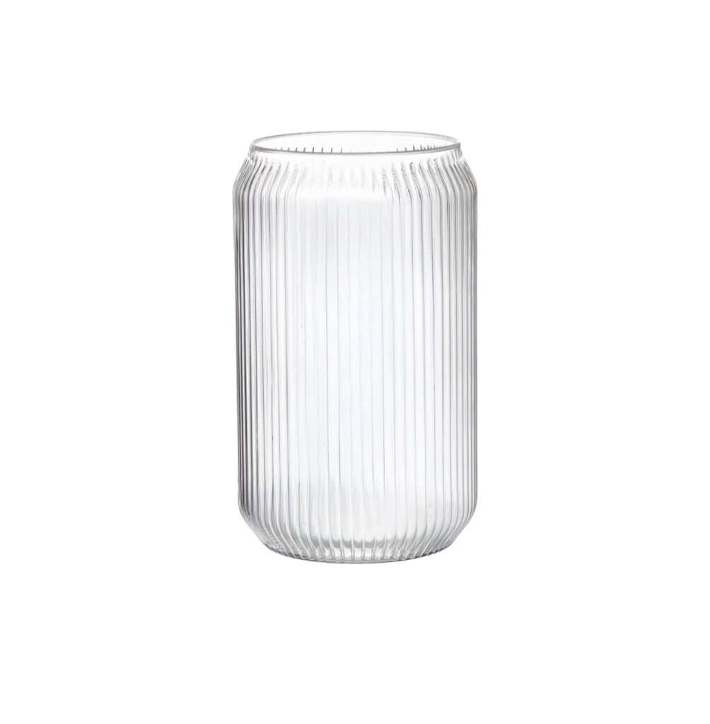 Ribbed Mini Vases Clear (6 Count)