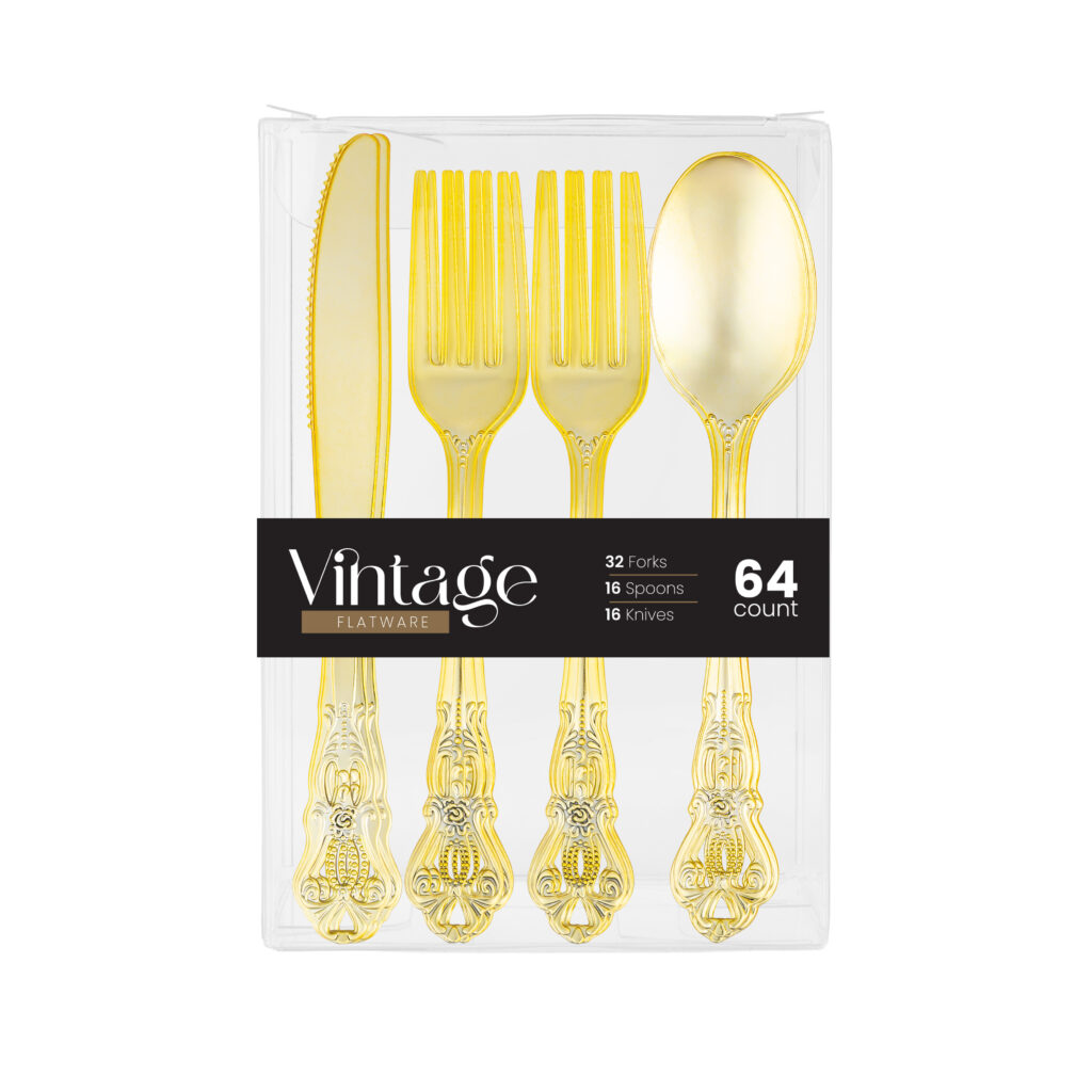 Vintage Flatware Gold - Image 3