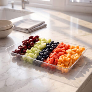 Alternative view of 9" x 13" Clear Tray (Lid 4856, 4857)