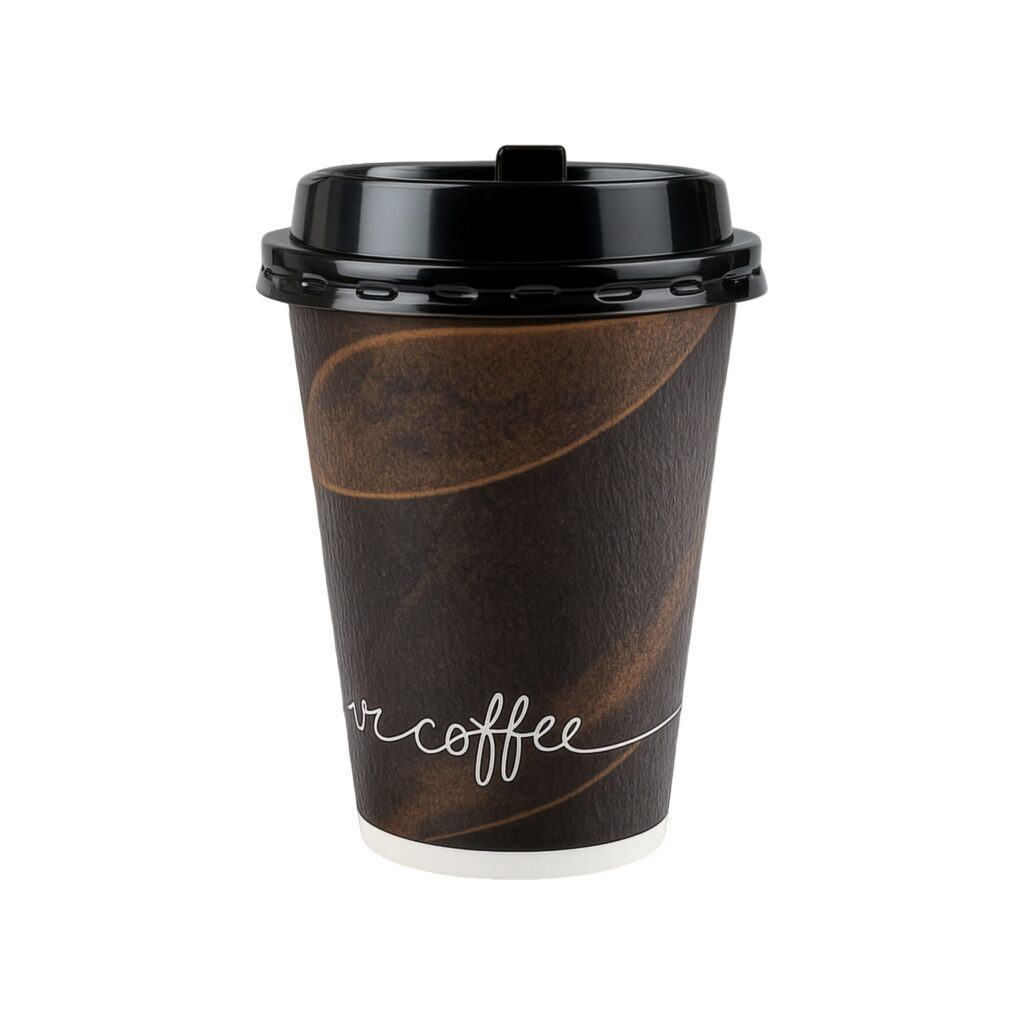 12oz Insulated Cups/Lids Brown (40 Count)