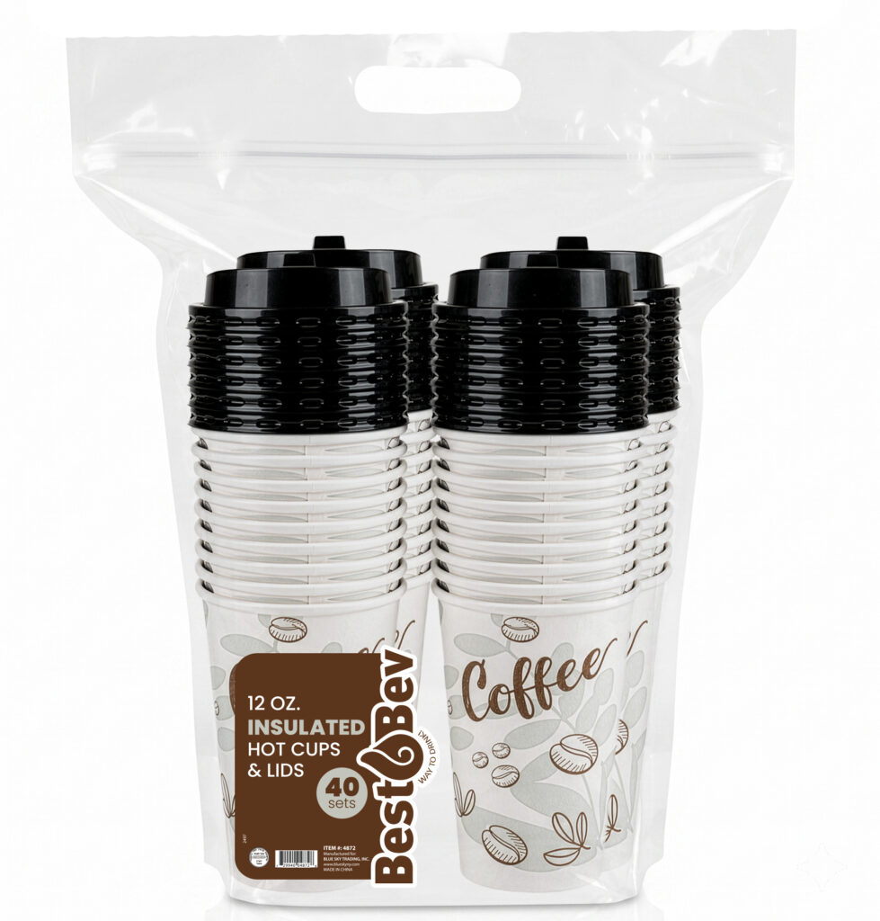 Insulated Cups/Lids Sage/Brown - Image 5