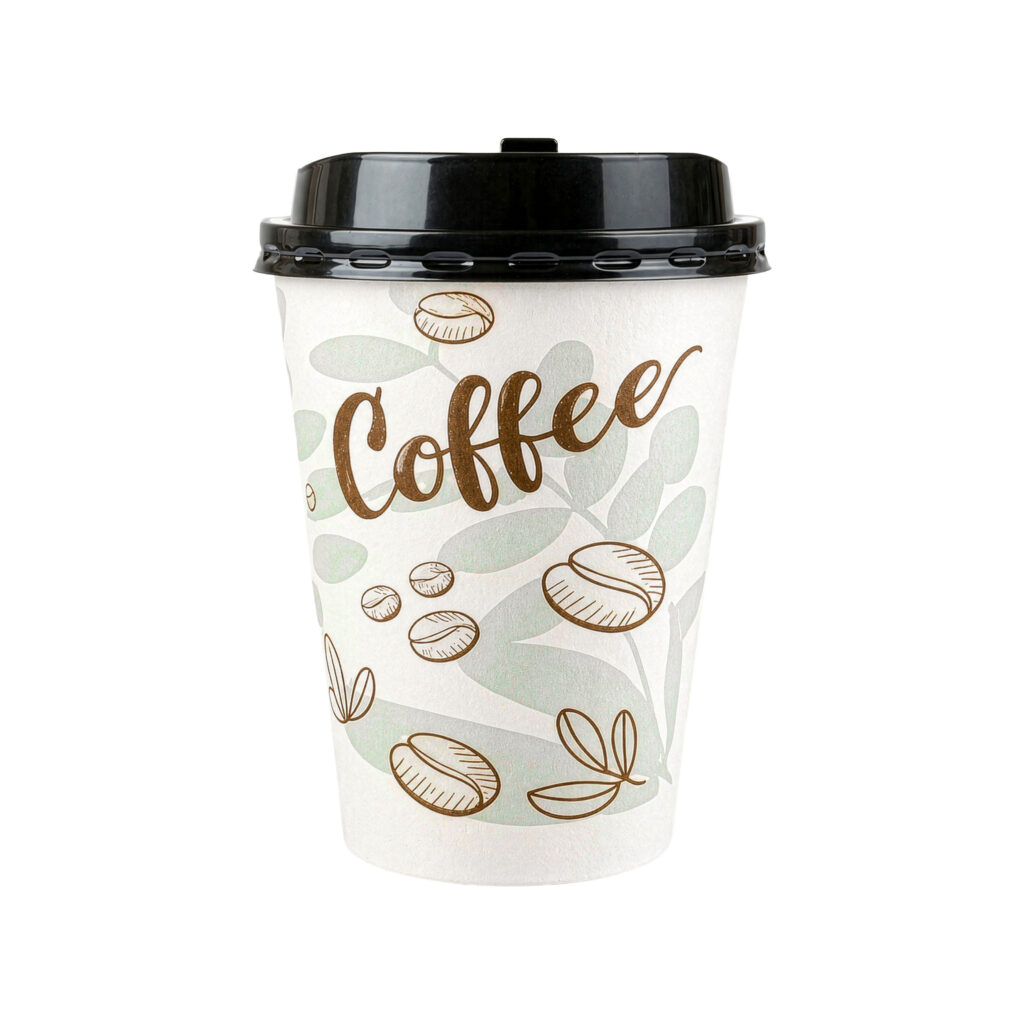 12oz Insulated Cups/Lids Sage/Brown (40 Count)