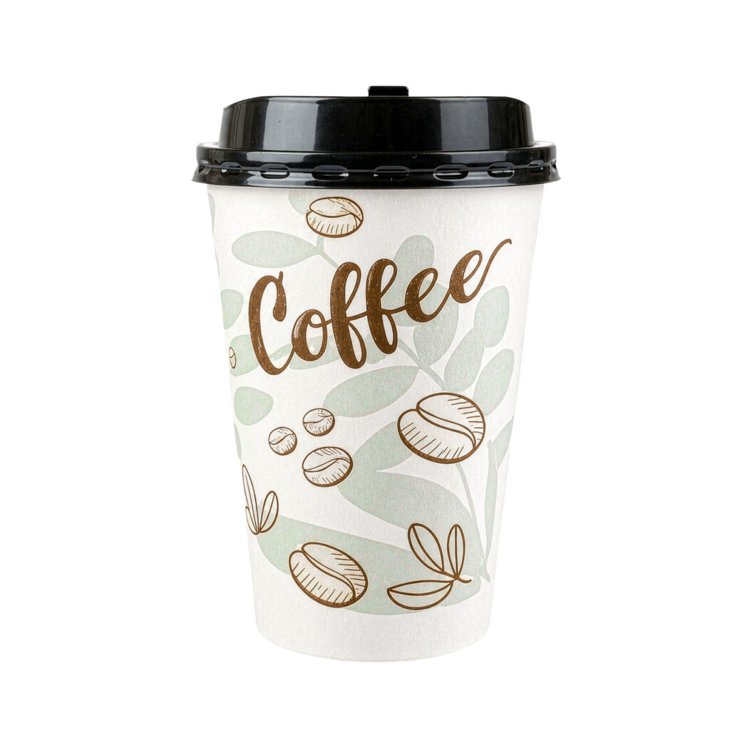 Insulated Cups/Lids Sage/Brown
